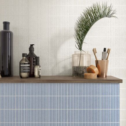 Cheri Aqua Textured Ceramic Brick Tile