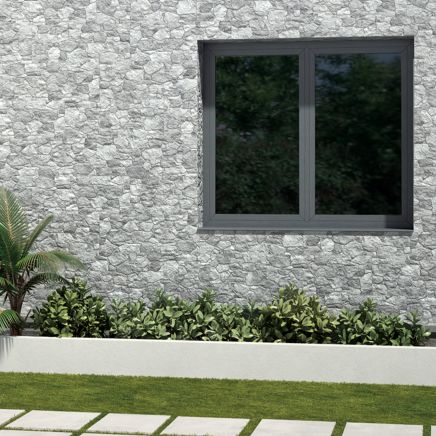 Taurus Grey Textured Stone Porcelain Tile