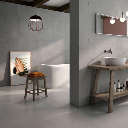 Aries Grey Concrete Ceramic Tile