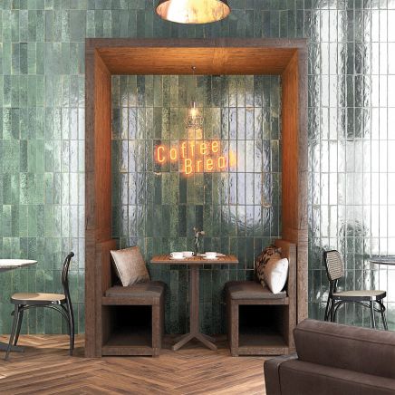 Benedict Green Porcelain Brick Tile