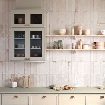 Benedict White Porcelain Brick Tile