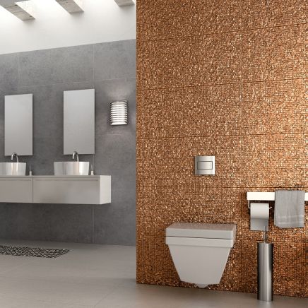 Glint Copper Textured Porcelain Tile