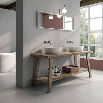 Aries Grey Textured Concrete Ceramic Tile
