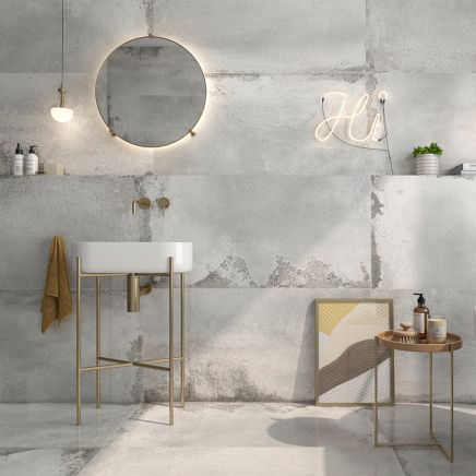 Gallo White Concrete Porcelain Tile