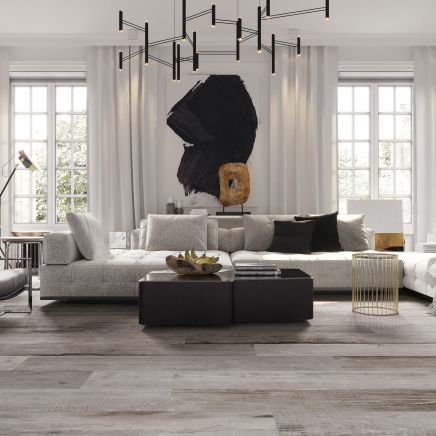 Warden Grey Wood Effect Porcelain Tile