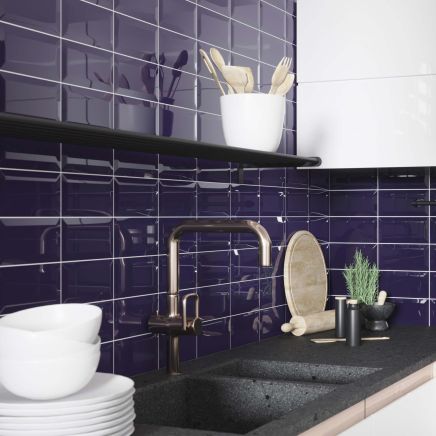 Metro Cobalt Blue Ceramic Brick Tile