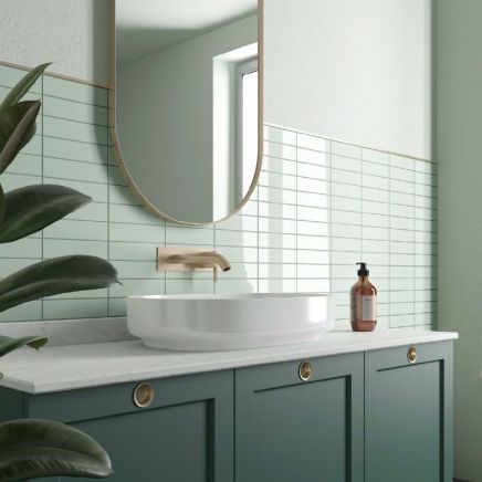 Avon Aloe Green Ceramic Brick Tile