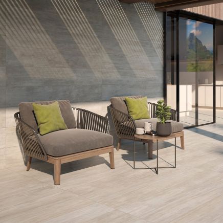 Riga Beige Wood Effect Porcelain Tile