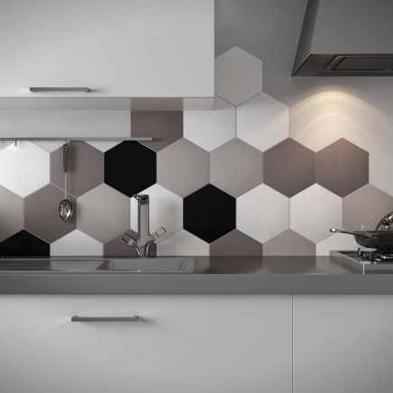 Seville White Porcelain Hexagon Tile