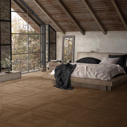 Iris Dark Wood Effect Porcelain Tile