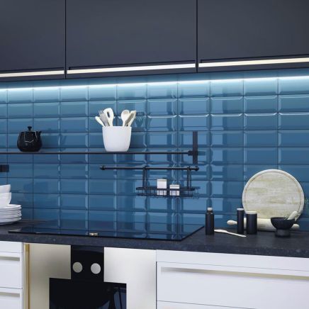 Metro Aqua Ceramic Brick Tile