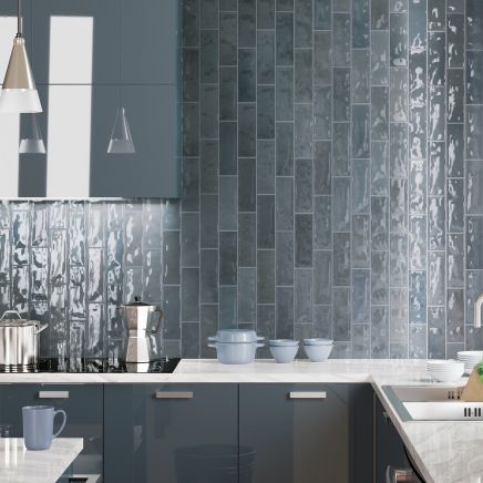 Norway Navy Porcelain Brick Tile