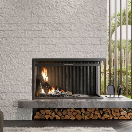 Albania White Textured Stone Porcelain Tile (250x125mm) | Go Tiles