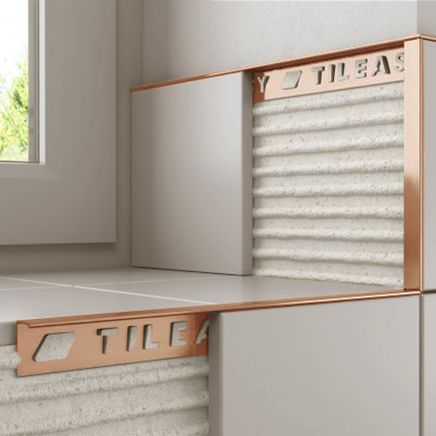 Tileasy Aluminium 12mm Copper Tile Trim | Tile Edging
