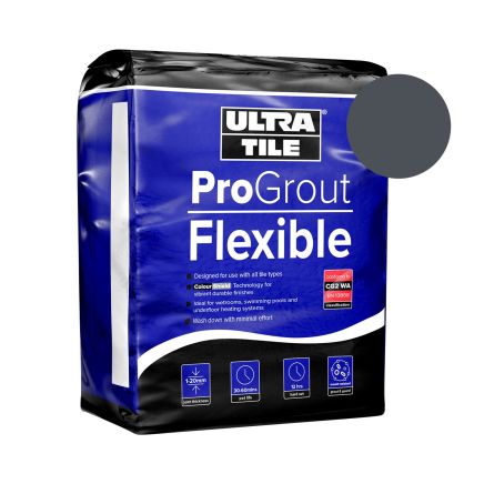 UltraTile ﻿ProGrout Flexible Charcoal Grout | Tile Grout & Adhesive