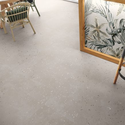 Darwin Beige Terrazzo Stone Porcelain Tile (1000x1000mm) | Go Tiles