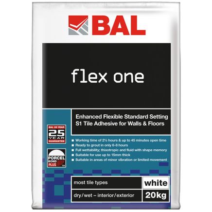 Flex One Tile Adhesive - 20kg | Flexible Tile Adhesive