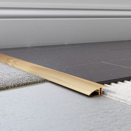 Tileasy Adjustable Gold Floor Transition Trim | Tile Trim