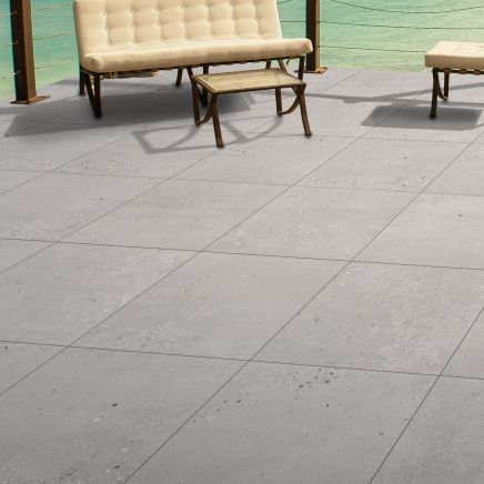 Pontus White Outdoor Porcelain Tile (900x600mm) | Go Tiles