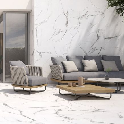Ernest White Marble Outdoor Porcelain Tile (610x610mm) | Go Tiles