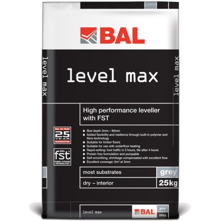 BAL Level Max Levelling Compound - 25kg | Floor Levelling Compound