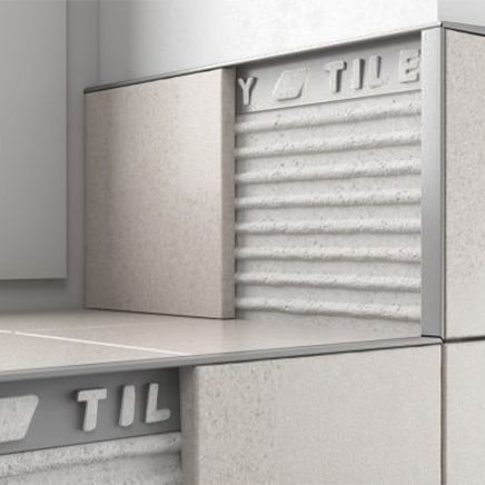 Tileasy Plastic 10mm Grey Tile Trim | Tile Edging