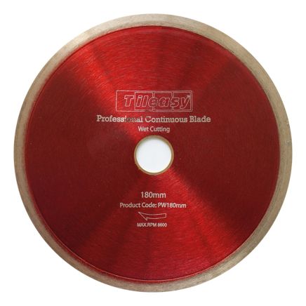 Tileasy Professional Wet Continuous Blade - 180mm | Tile Cutting Blades