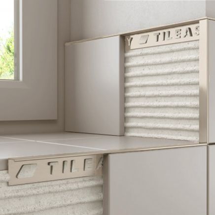Tileasy Aluminium 12mm Textured Sand Tile Trim | Tile Edging