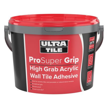 UltraTile ProSuper Grip High Grab Wall Adhesive - 15kg | Tile Adhesive
