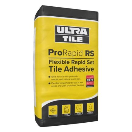 UltraTile ProRapid RS Grey Tile Adhesive - 20kg | Tile Adhesive