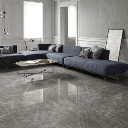 Hawke Dark Grey Stone Porcelain Tile (1200x600mm) | Go Tiles