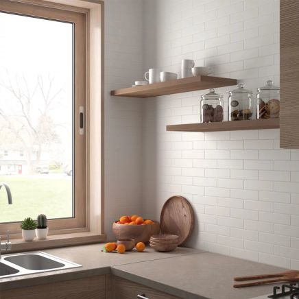 Avon White Ceramic Brick Tile (200x50mm) | Go Tiles