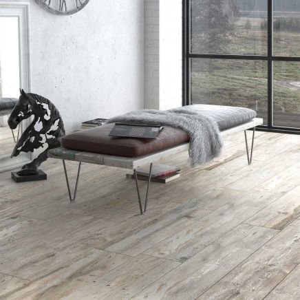Sherwood Beige Wood Effect Porcelain Tile (1200x200mm) | Go Tiles
