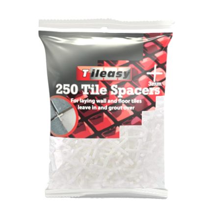 Tileasy 3mm Tile Spacers - Bag Of 250 | Tile Spacers