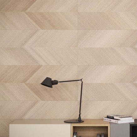 Eden Beige Wood Effect Ceramic Chevron Tile (1200x400mm) | Go Tiles