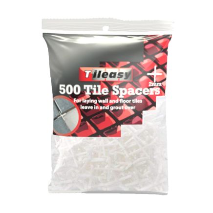Tileasy 2mm Tile Spacers - Bag Of 500 | Tile Spacers