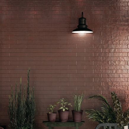 Peru Pink Metallic Porcelain Brick Tile (280x70mm) | Go Tiles