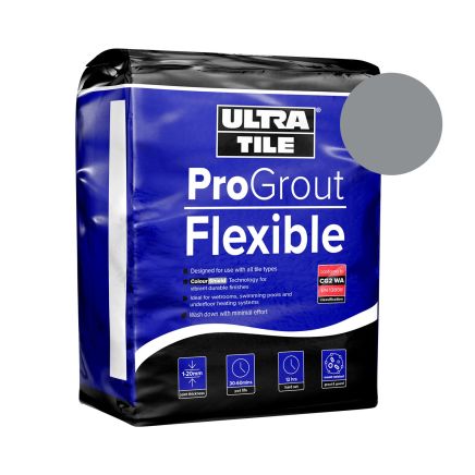 UltraTile ﻿ProGrout Flexible Grey Grout | Tile Grout & Adhesive