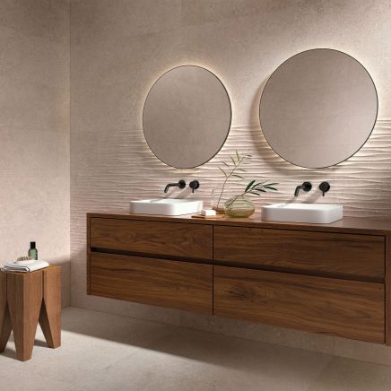Carlos Sand Stone Porcelain Tile (900x900mm) | Go Tiles