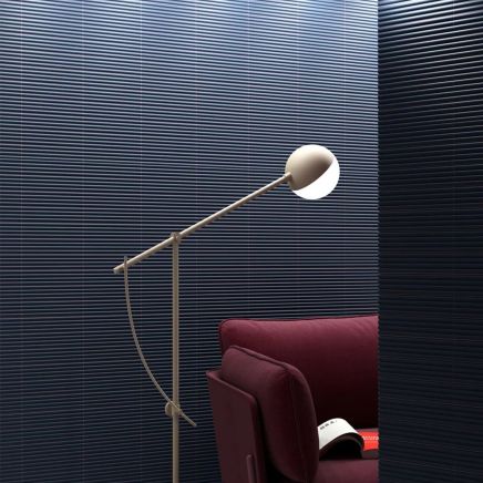 Avon Ribbed Navy Ceramic Brick Tile (200x50mm) | Go Tiles