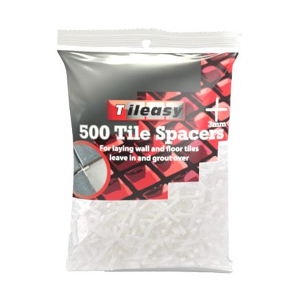 Tileasy 3mm Tile Spacers - Bag Of 500 | Tile Spacers