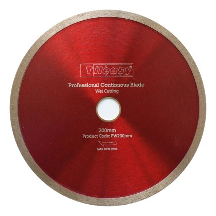 Tileasy Professional Wet Continuous Blade - 200mm | Tile Cutting Blades