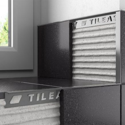 Tileasy Aluminium 10mm Cement Effect Tile Trim | Tile Edging