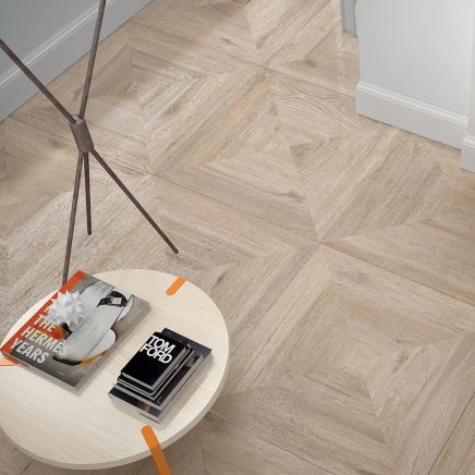 Iris Natural Wood Effect Porcelain Tile (800x800mm) | Go Tiles