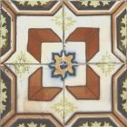 Amaya Beige Matt Patterned Porcelain Tile (200x200mm) | Go Tiles