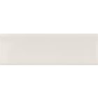 Vienna Concave White Ceramic Brick Tile (200x65mm) | Go Tiles