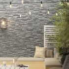 Drury Grey Textured Stone Porcelain Tile (520x170mm) | Go Tiles