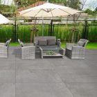 Pontus Grey Outdoor Porcelain Tile (600x600mm) | Go Tiles