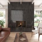 Benedict Black Porcelain Brick Tile (300x75mm) | Go Tiles