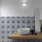 Demeter Blue Patterned Porcelain Tile (250x250mm) | Go Tiles